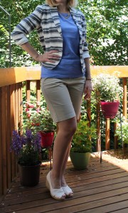 Shorts, Jacket, and Espadrilles