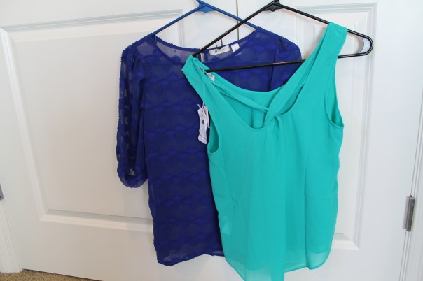 Everly Circles Top and Naked Zebra Twist Back Top