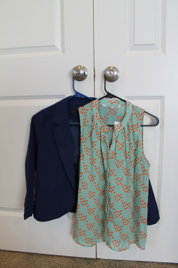 Cherish Blazer and Collective Poppy Print Tank