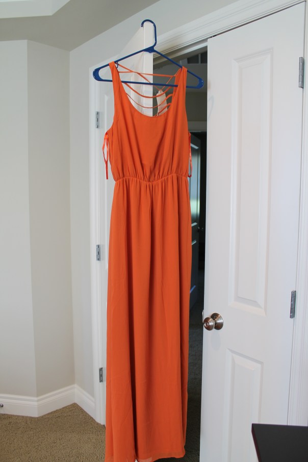 Lost April Grid Maxi Dress