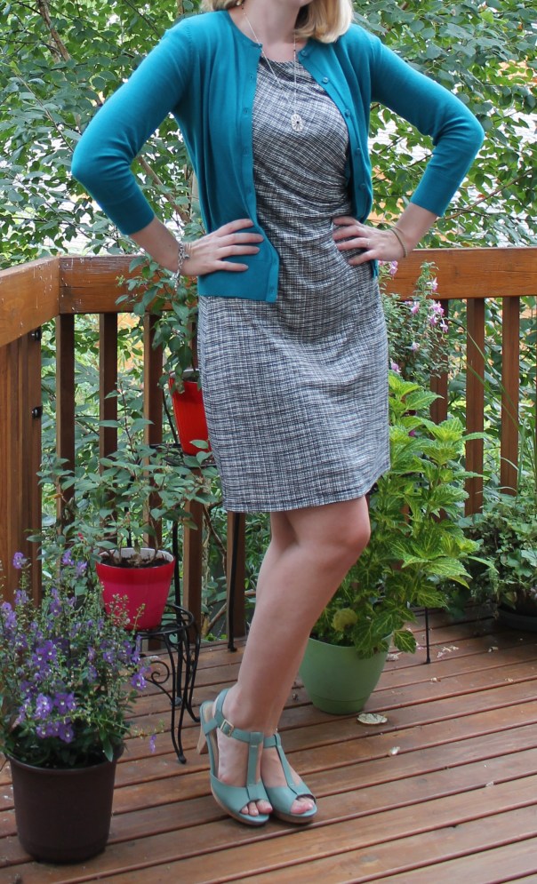 gathered waist dress