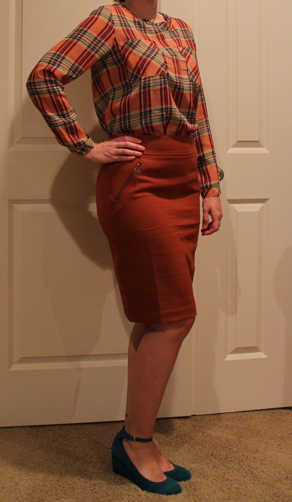 plaid top stitch fix