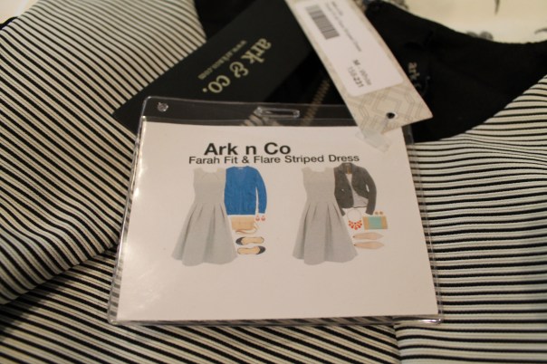 ark n co flare striped dress