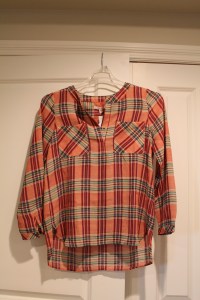 Plaid top - stitch fix