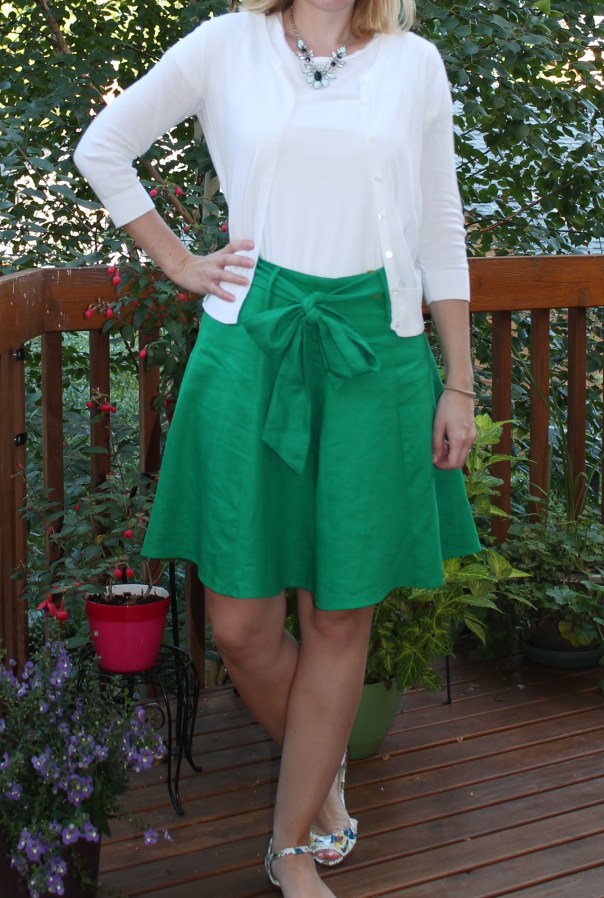 Green skirt