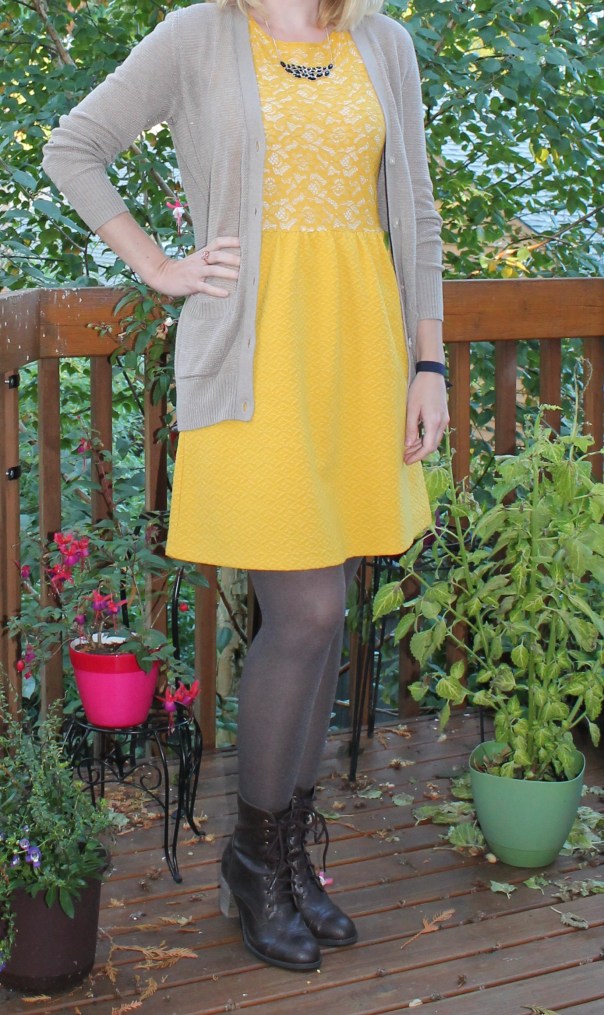mustard dress