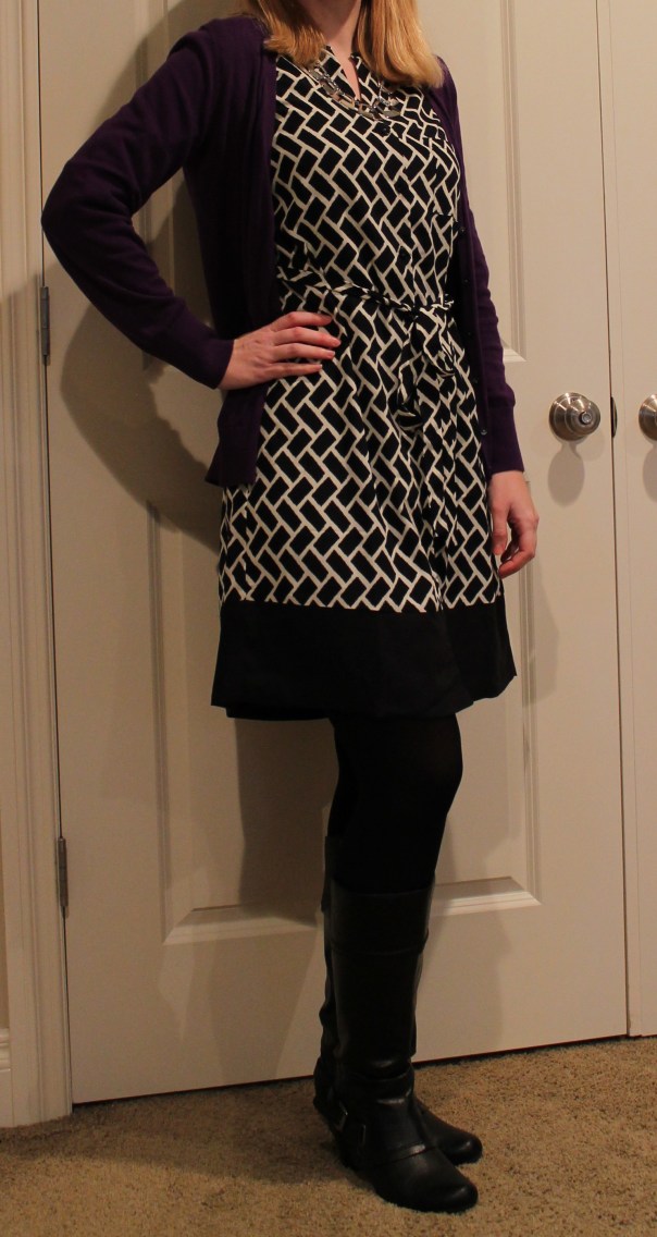 black patterned dress