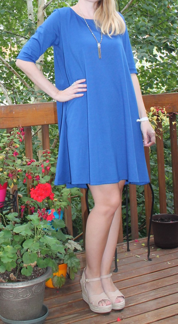 Golden Tote Swing Dress