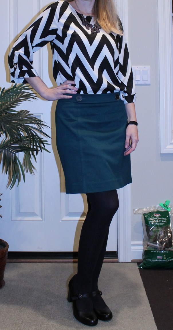 Chevron print blouse