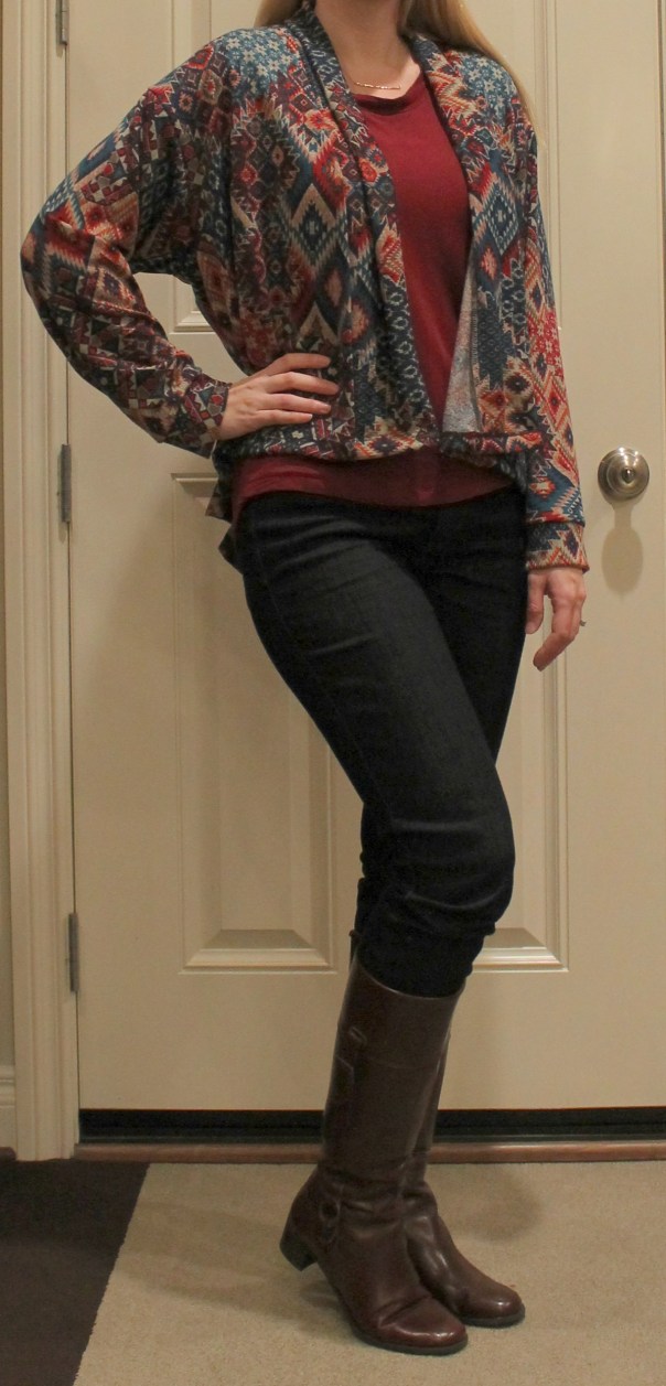 Golden Tote drapey cardigan