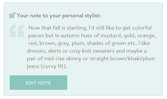 Stitch Fix September 2015